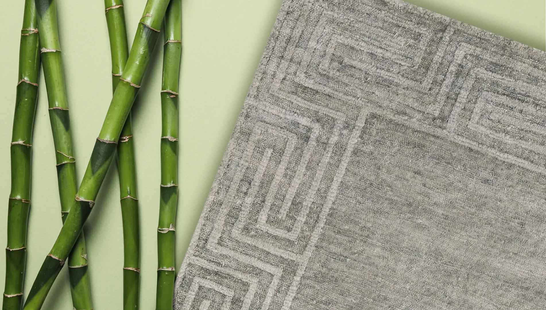 Handmade custom rugs in sustainable bamboo silk