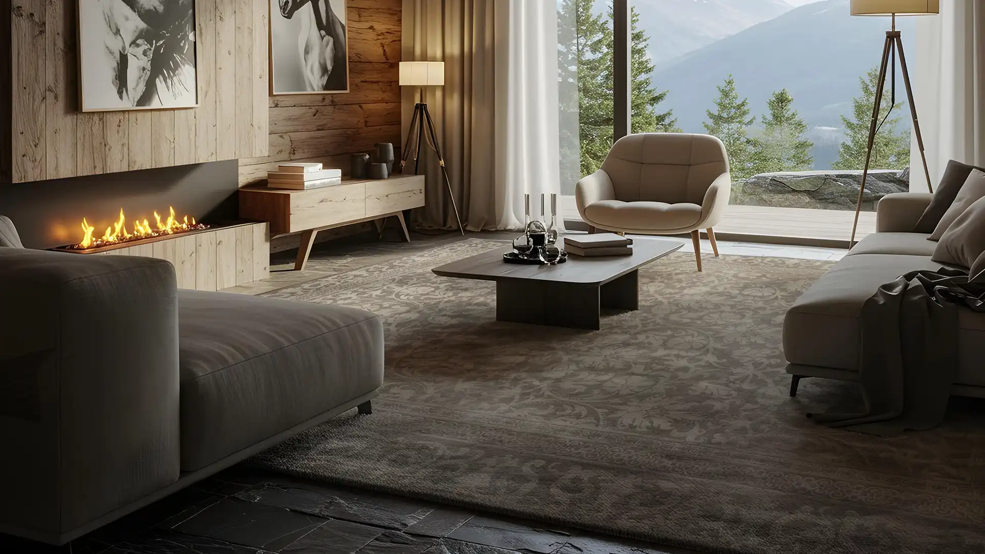 Mountain rugs: warmth and elegance for every chalet