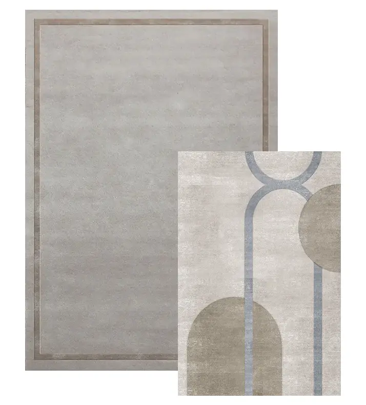 Pairing two rugs of different sizes and styles: 3 suggested combinations for the living room