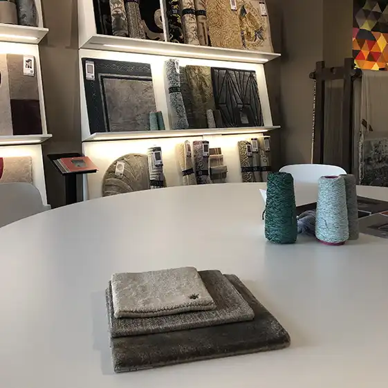 Custom-designed rugs, the heart of personalization.