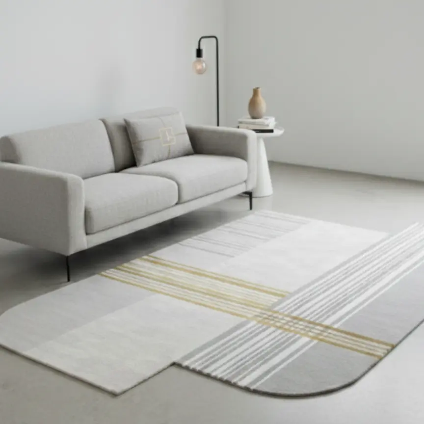 Tappeto irregolare tratteggiato con linee