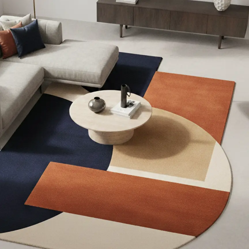 Tappeto irregolare dalle forme curve