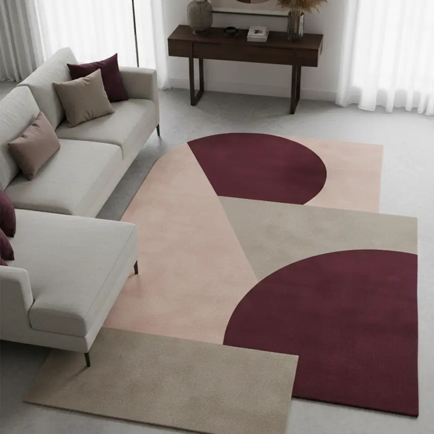 Tappeto irregolare geometrico